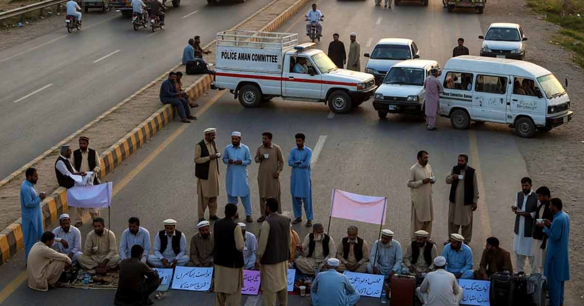 بنوں: پولیس امن کمیٹی کا احتجاج تیسرے روز میں داخل اہم شاہراہیں بند،شہریوں، مسافروں اور ٹریفک کی روانی شدید متاثر